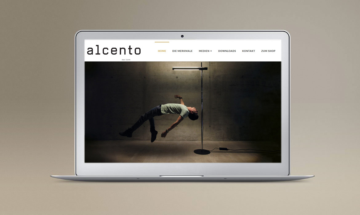 macbook Referenz Webseite Alcento